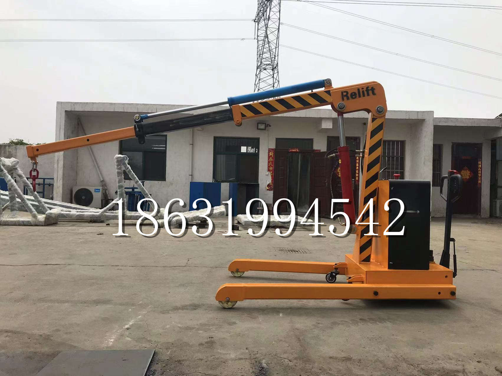 怀柔区久征定做3吨三轮随车吊 农用园林绿化移树吊 平板工程用小吊机